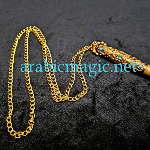 Brass Amulet Necklace Taweez Box for Good Luck & Ultimate Protection