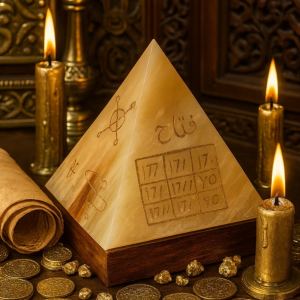Jupiter’s Pyramid Harami Al-Mushtari (هرمي المشتري) Arabic Planetary Amulet, Wealth, Financial Abundance, Business Growth & Career Success