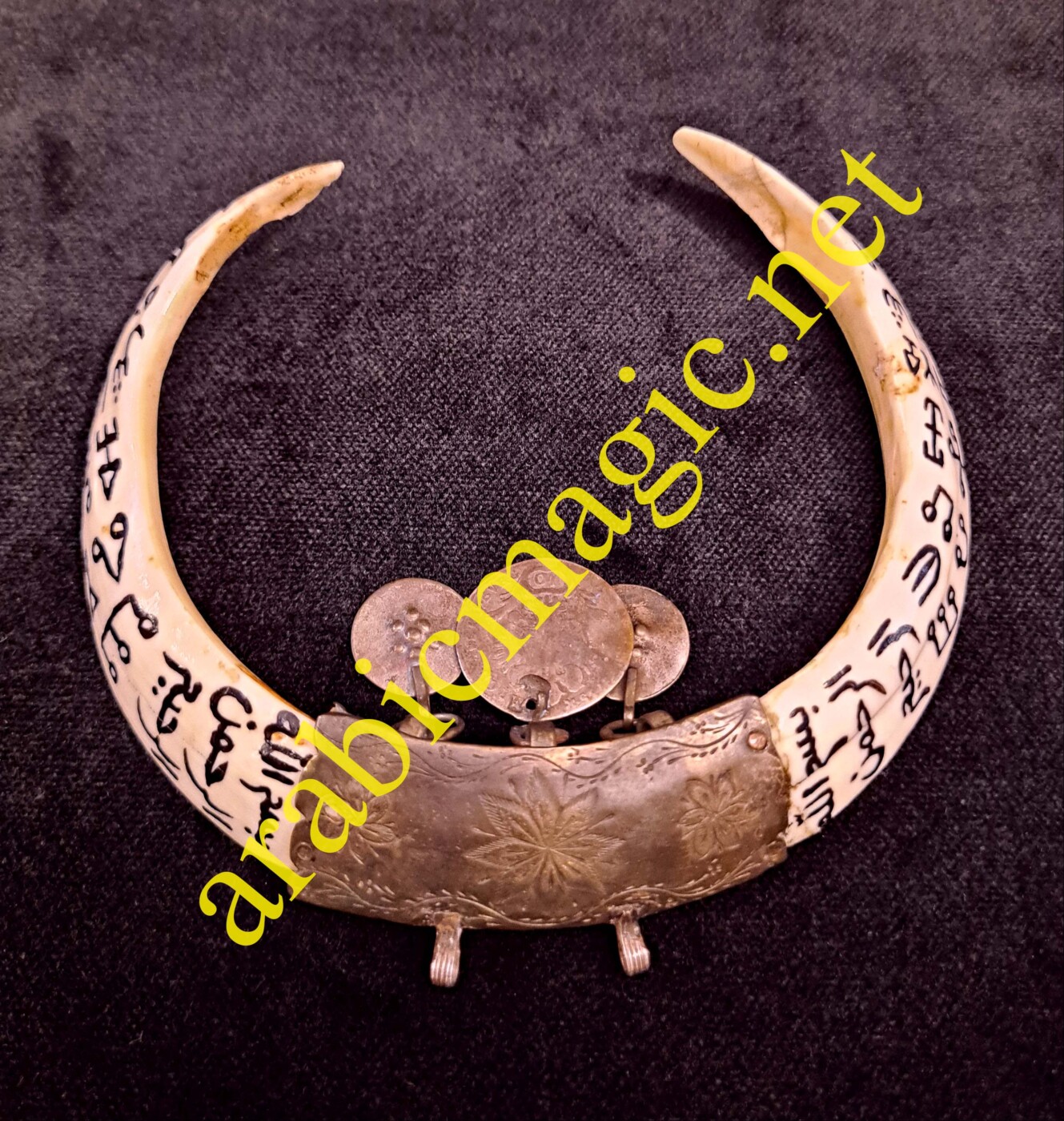 Antique Ottoman Djinn Tusks- Talisman of Unlimited Success, Victory, Protection