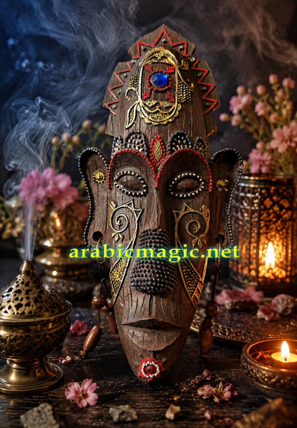 Totem Amulet Mask of Zafir Al-Jinn, Unlimited Protection, Shield Your Home & Destroy Your Enemies