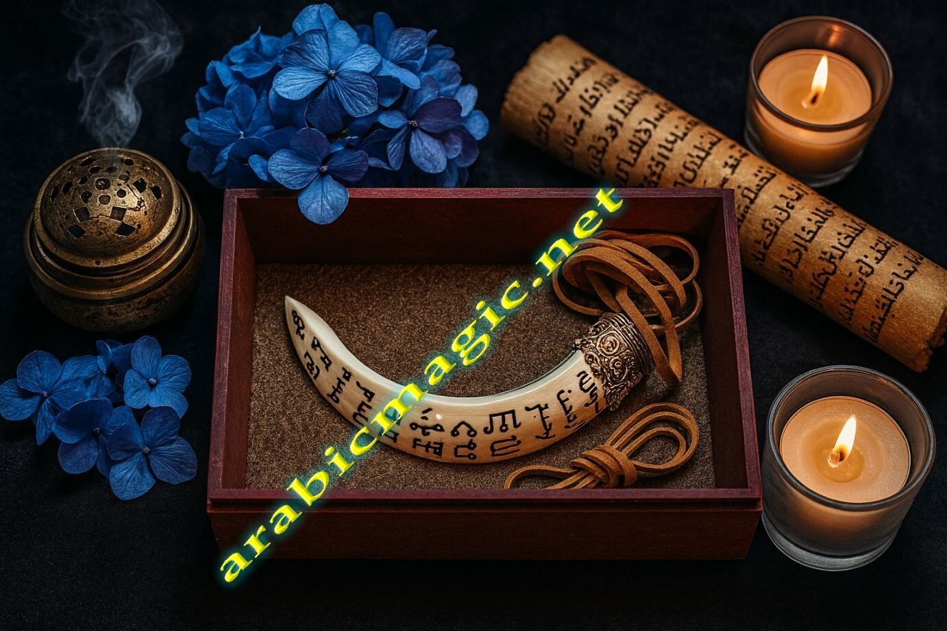 The Jinn Tusk Talisman of Asmar Al-Jaheeb, Unlimited Successes, Prosperity & Abundance, Powerful Protection, Rare Arabic Magical Amulet - Image 3